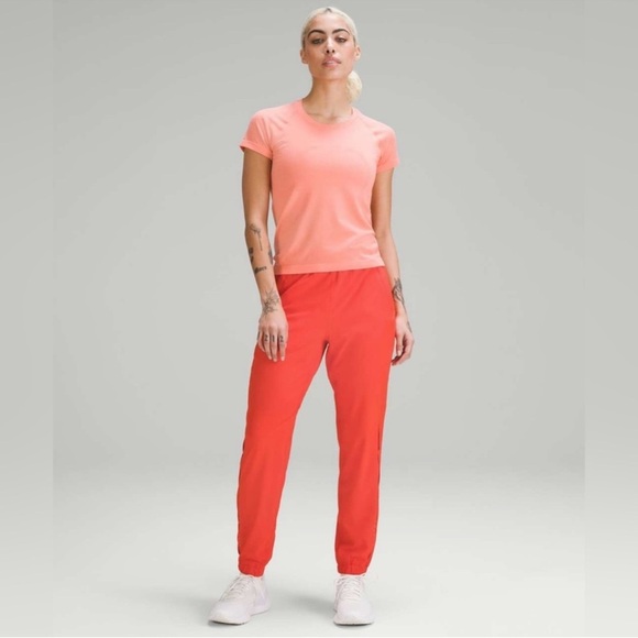 Lululemon adapted state high-rise jogger *Air flow solar orange  sz 4 NWOT. - Picture 1 of 16